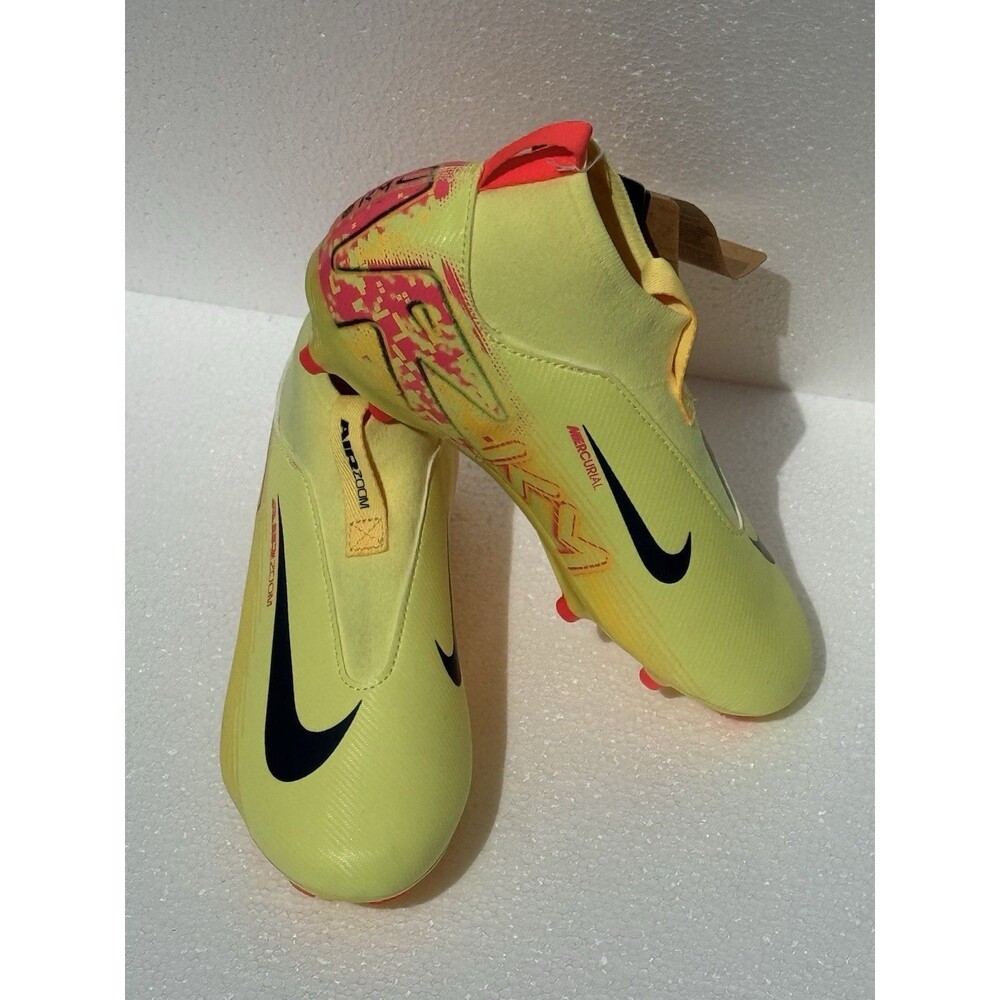 Nike Boys Cleats Shoes Sz 1Y Superfly 10 Acad KM FGMG Lt Laser Orange HF3417 800 - Picture 5 of 15